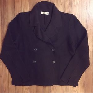 🆕Casual Corner Dark Brown Wool Blazer Jacket